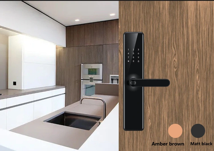 Automatic Biometric Lock RFID IC Card WiFi APP Combination Home Security Tuya Fingerprint Smart Door Lock